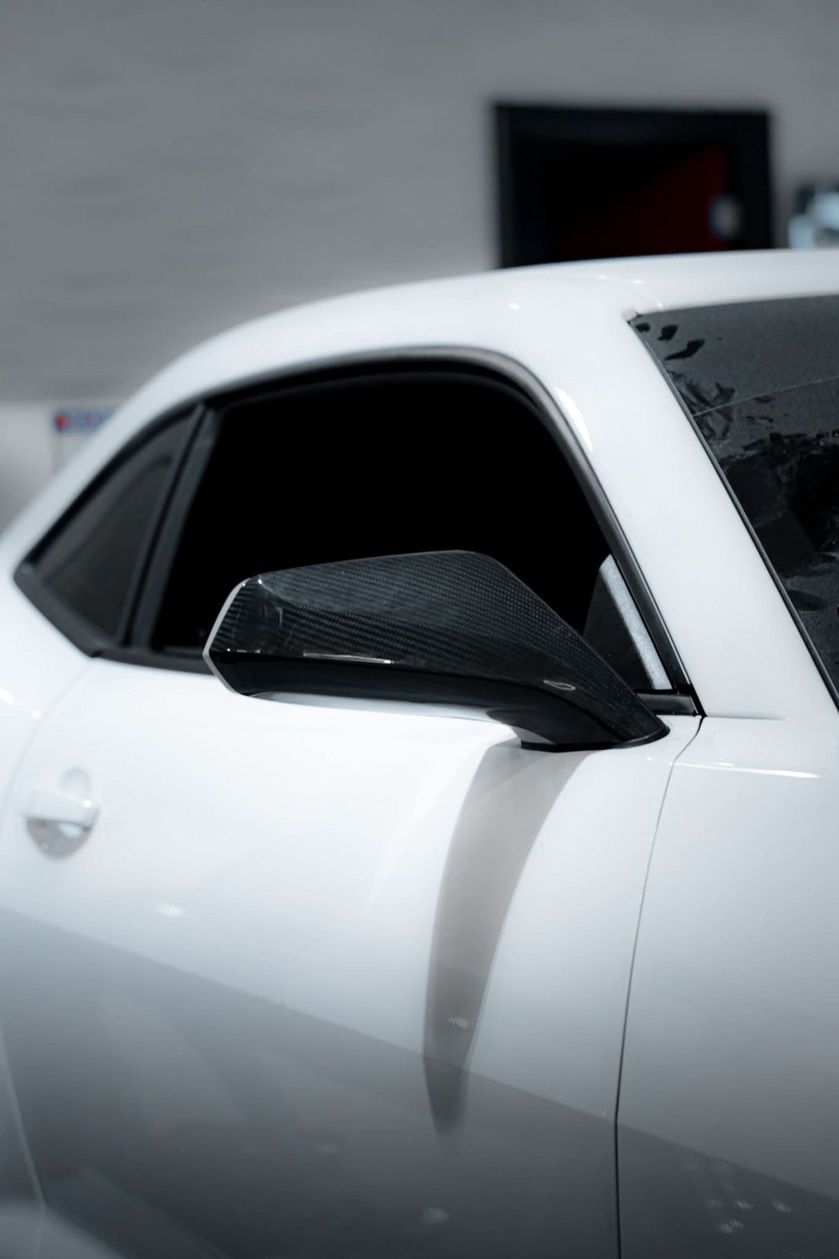 2010-2015 Chevy Camaro Carbon Fiber Mirror Caps Replacement Pair