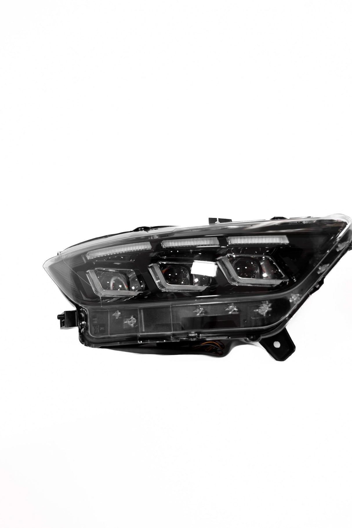 2015-2017 Ford Mustang Projector Headlights S650 Style LED Amber Sequential Turn Signals
