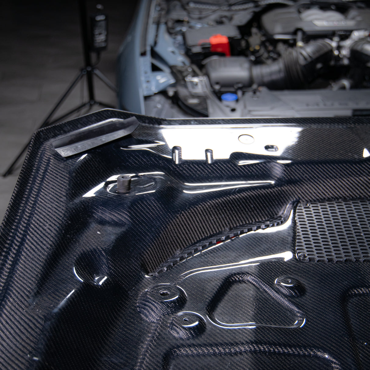 2024-2025 Mustang S650 Type-LM Carbon Fiber Double Sided Hood