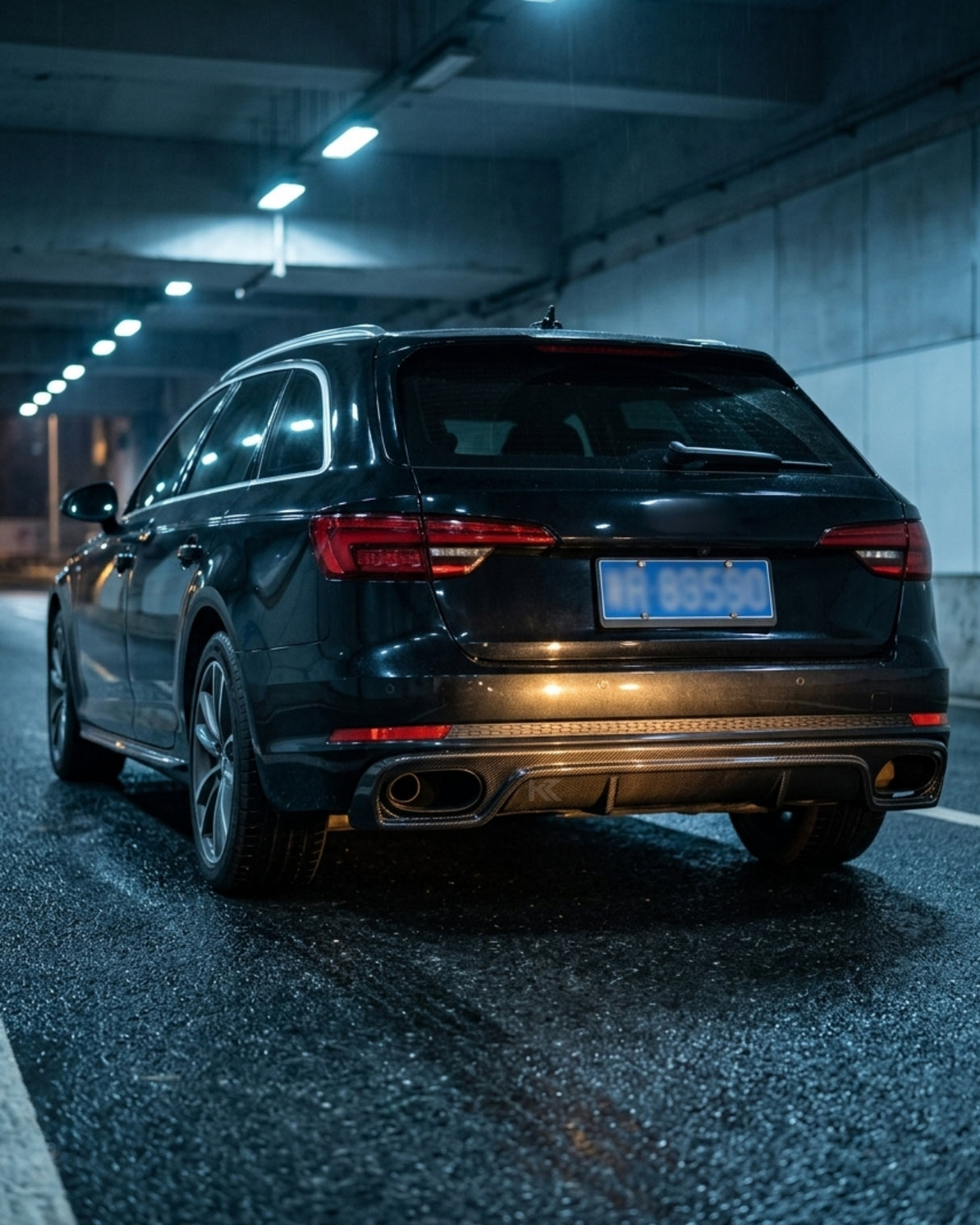 Audi A4 B9 Avant Rear Diffuser Extension – Carbon Fiber