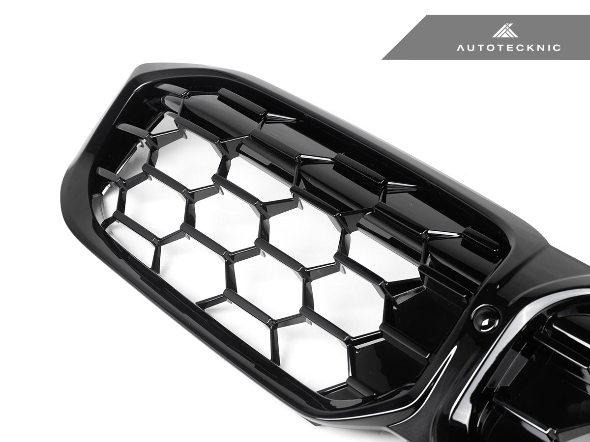 AutoTecknic Gloss Black Honeycomb Front Grille - G20 3-Series LCI