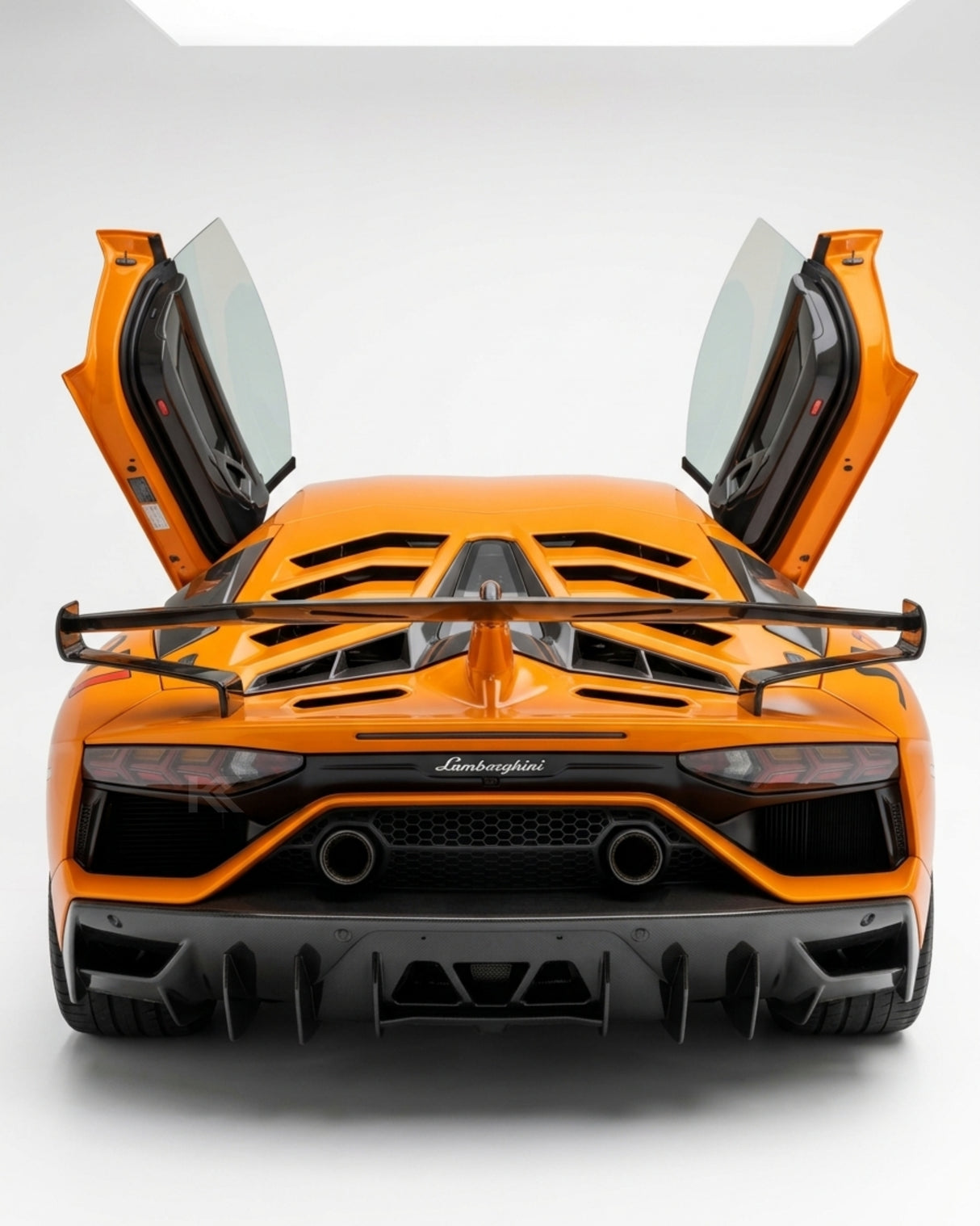 2011–2021 Lamborghini Aventador SVJ Style Rear Bumper – Dry Carbon Fiber
