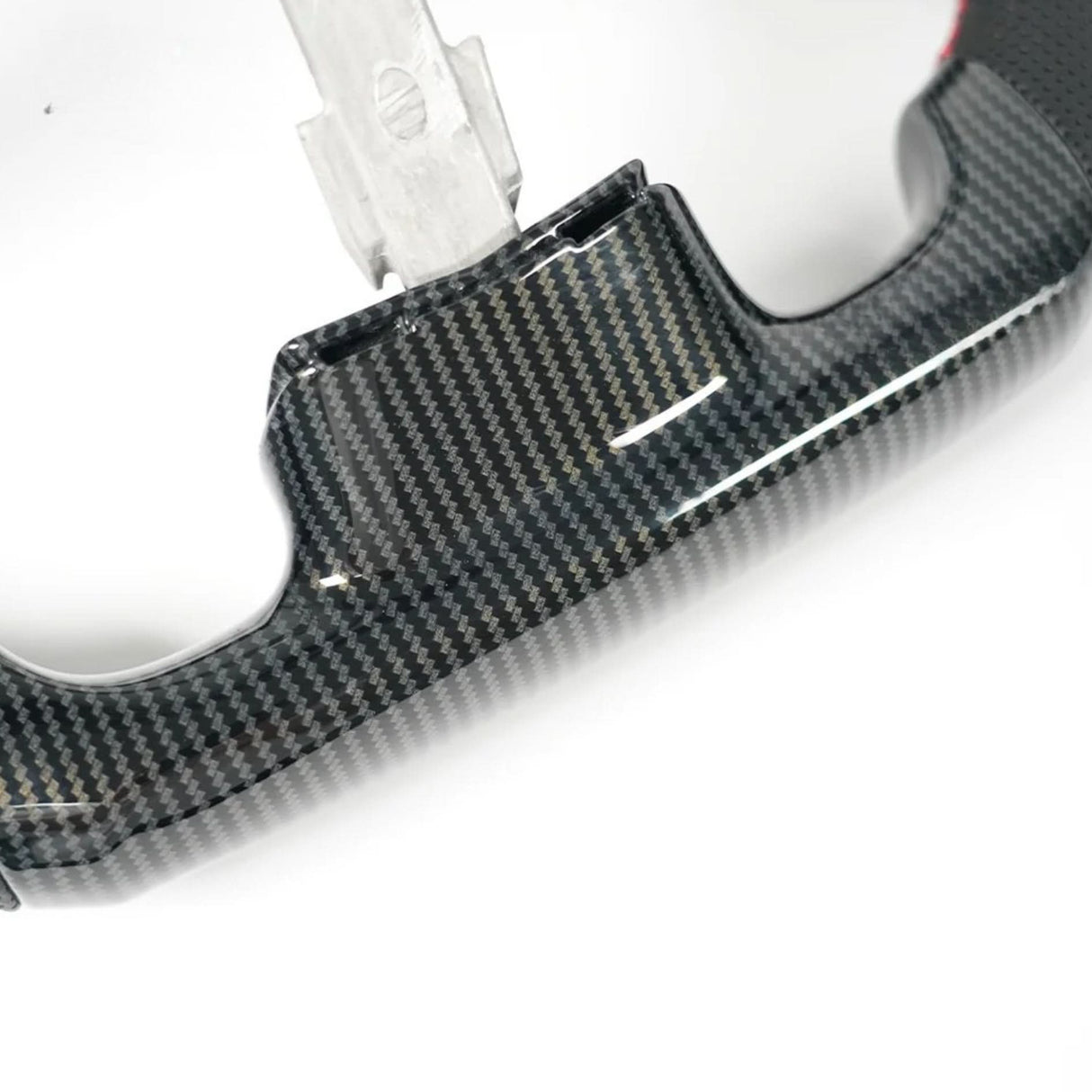 Corvette C6 Flat Bottom Steering Wheel – Hydro-Dip Carbon Fiber Woodgrain Finish (2007–2013)