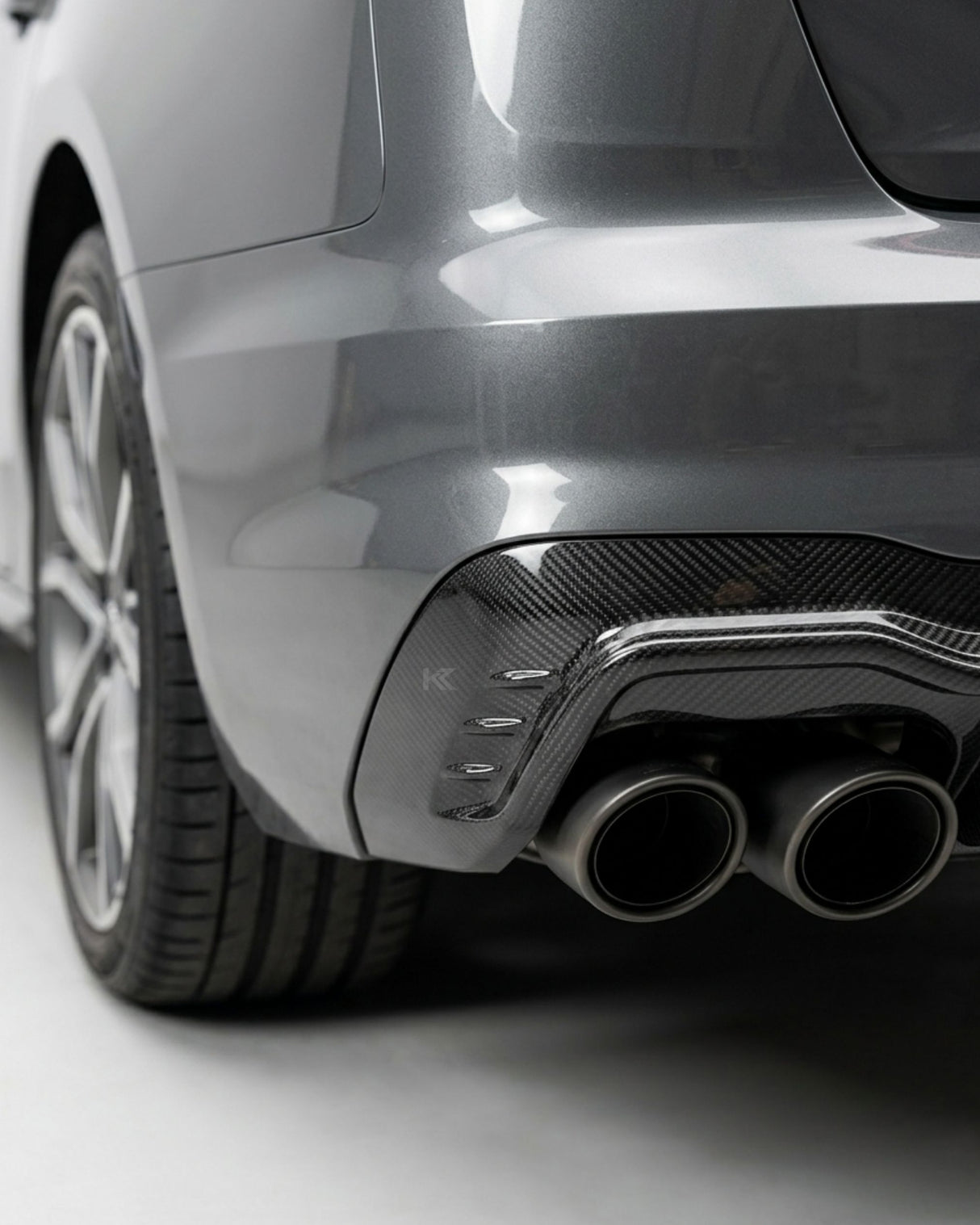 2020–2022 Audi A4 S-Line / S4 B9 Sedan Rear Diffuser – Pre-Preg Dry Carbon Fiber