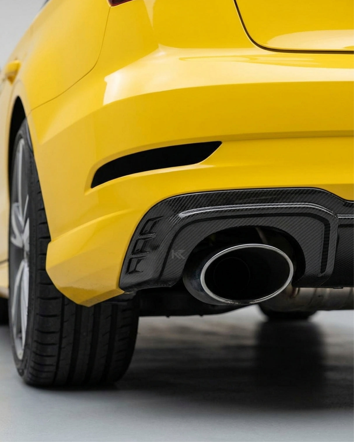 2017–2019 Audi RS3 8V Sedan Rear Bumper Diffuser Lip – Carbon Fiber
