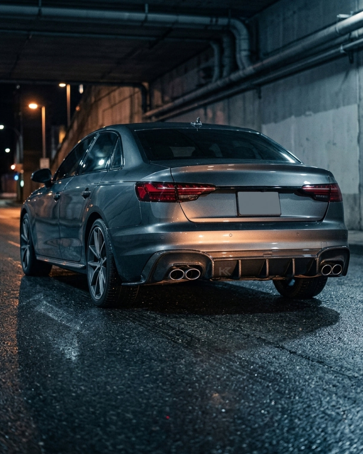 2020–2021 Audi A4 S-Line / S4 B9 Rear Diffuser – Pre-Preg Dry Carbon Fiber