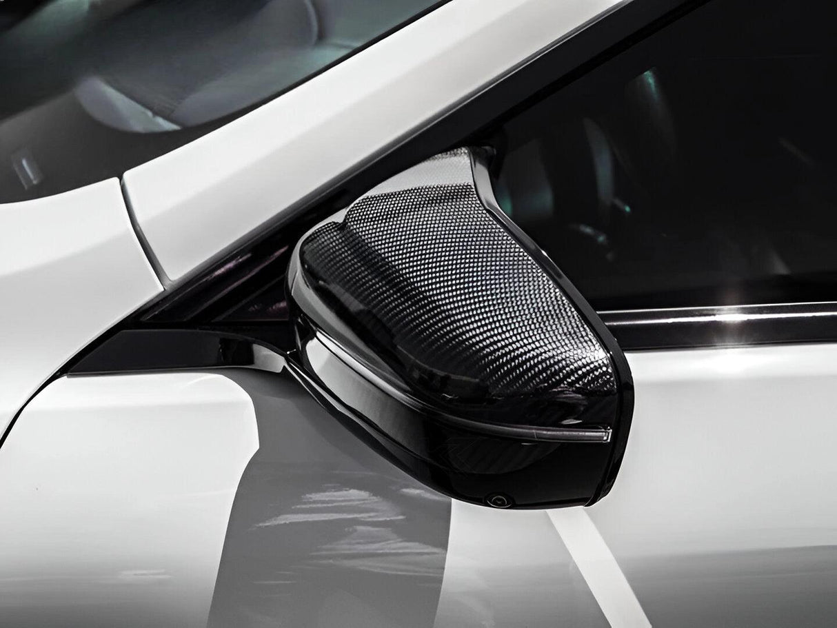 BMW 5 Series F90 M5 M Style Carbon Fiber Side Mirror Cover (2018+) - K2 Industries