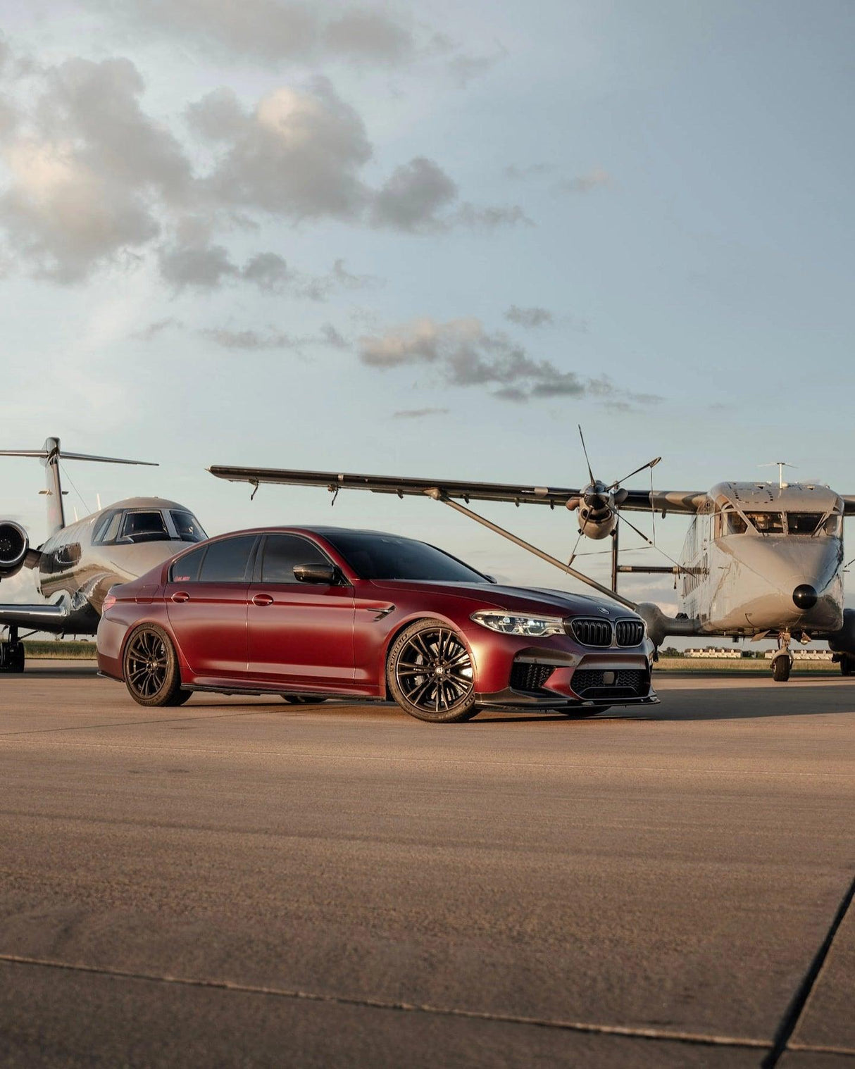 BMW 5 Series F90 M5 3D Style Carbon Fiber Front Lip (2018 +) - K2 Industries