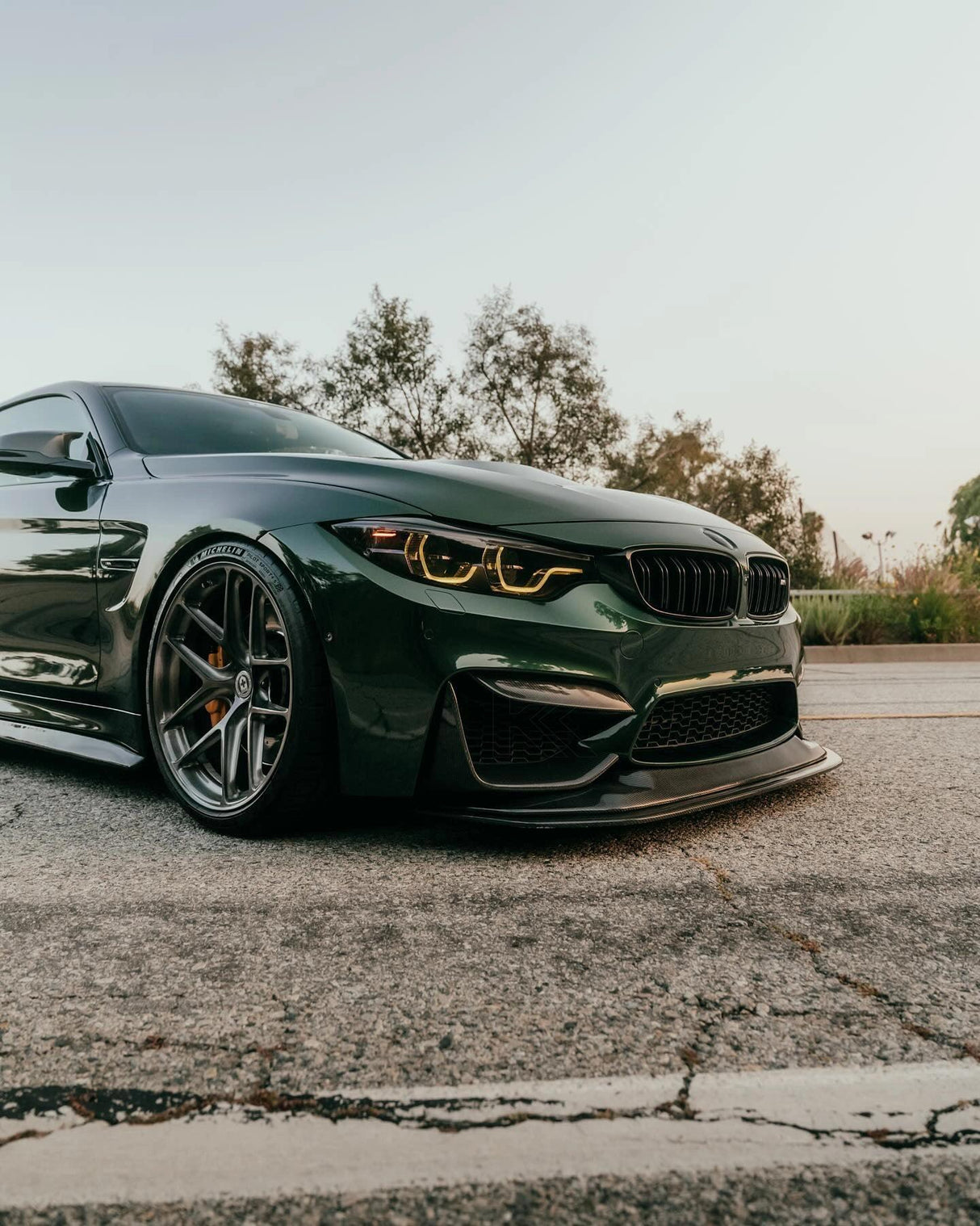 BMW 3 Series F80 M3 F82 F83 M4 GTS Style Carbon Fiber Front Lip (2015 - 2021) - K2 Industries