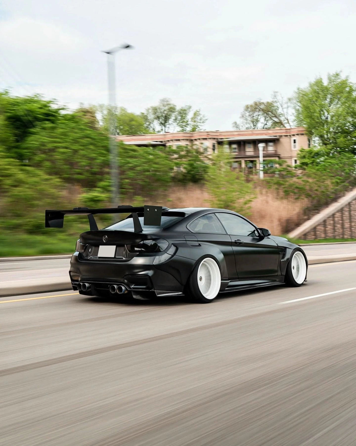 BMW 3 Series F80 F82 M3 M4 PSM Style Carbon Fiber Rear Diffuser Under Tray (2015 - 2020) - K2 Industries