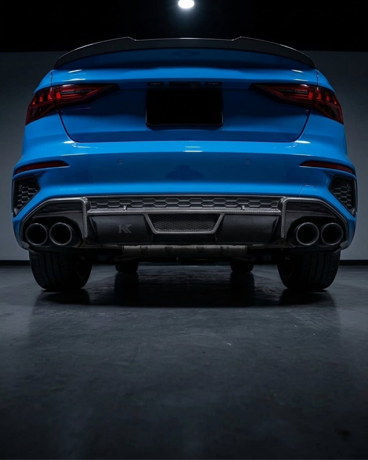 2021–2023 Audi A3 S-Line / S3 8Y Sedan Rear Bumper Diffuser – Carbon Fiber