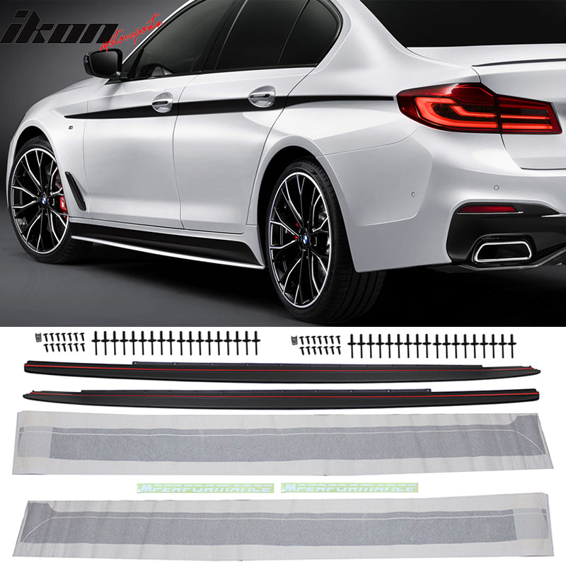 Fits 2021-2023 G30 G31 M550i Rear Diffuser+Front Bumper Lip+Side Skirt
