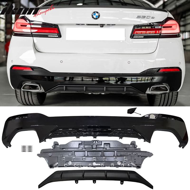 Fits 2021-2023 BMW G30 MP Type 1 Rear Diffuser+Front Bumper Lip+Side S