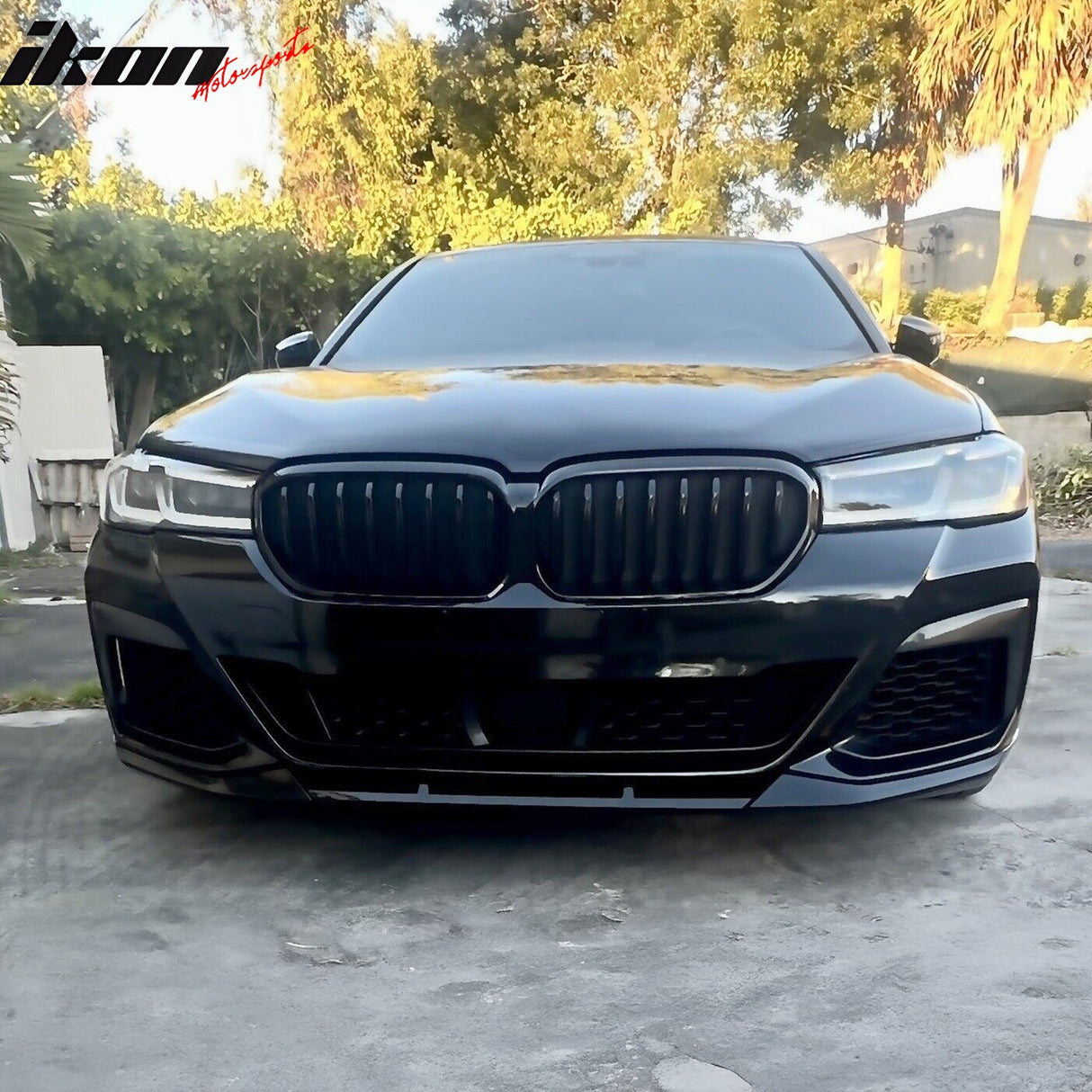 2021-2023 BMW G30 G31 LCI 5 Series 3PC Unpainted Front Bumper Lip PP