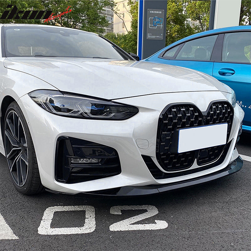 2021-2025 BMW G22 G23 4-Series Gloss Black Front Rear Lip + Side Skirt