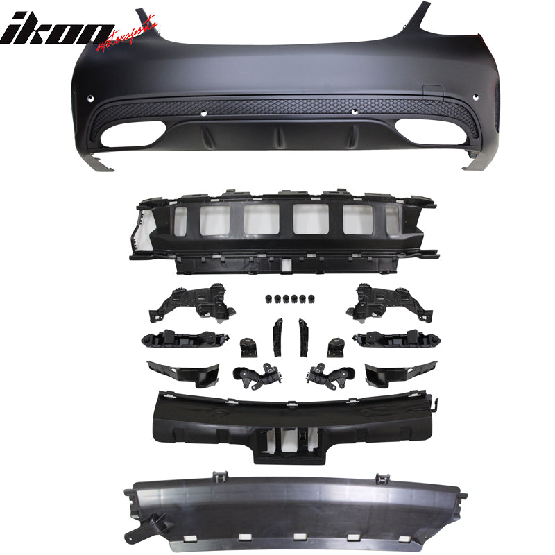 2015-2017 Benz W205 C Class W/ PDC Front + Rear Bumper + Side Skirts