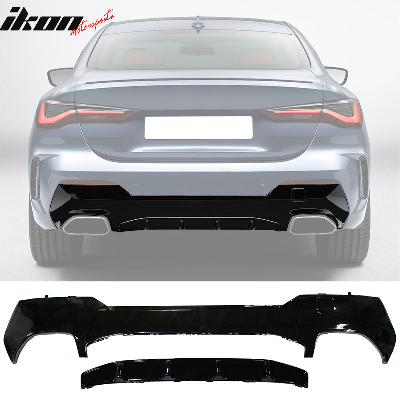2021-2025 BMW G22 G23 M-Performance Black Front Rear Lip + Side Skirts