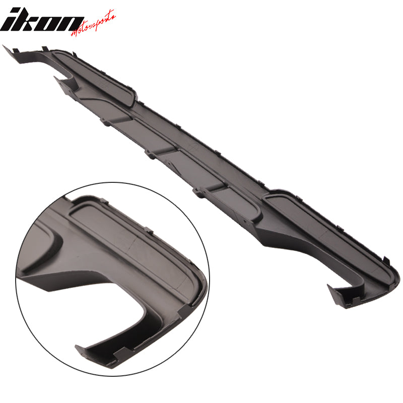 2011-2016 BMW F10 MP Black Rear Bumper Lip Diffuser Quad Twin Exhaust