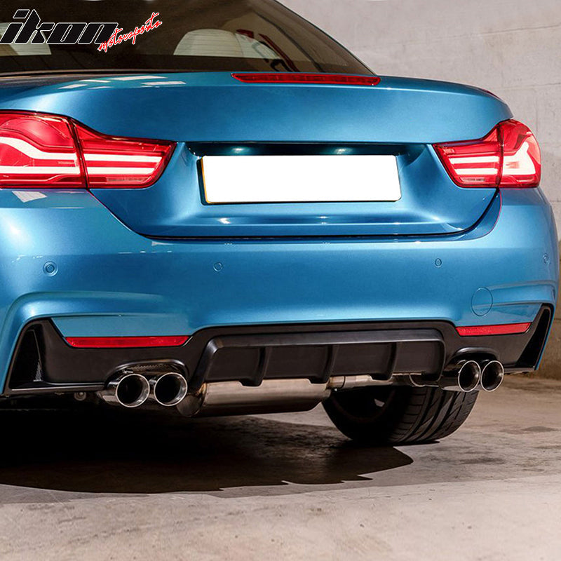 2014-2020 BMW F32 4 Series MP Style Bumper Diffuser Quad Outlet