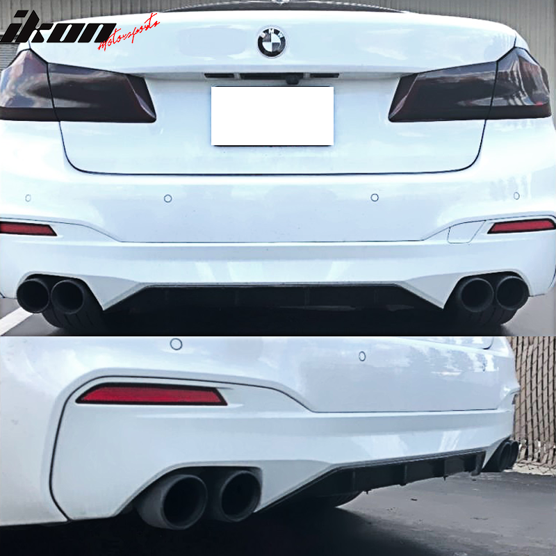 2017-2020 BMW 5 Series 540i G30 M-Tech M Sport PP Rear Lip Diffuser