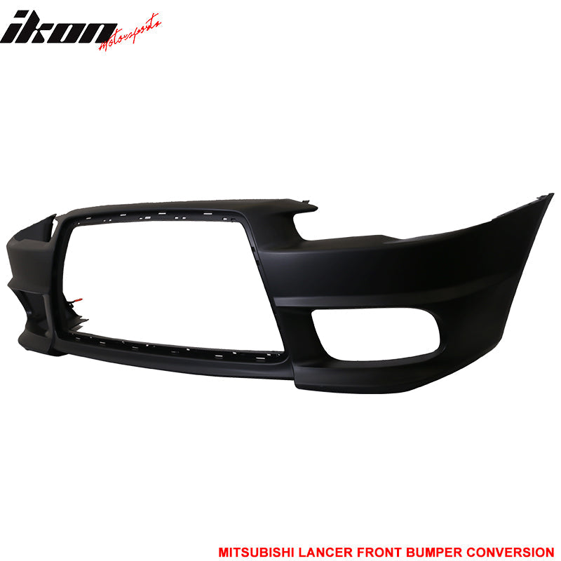 2008-2015 Mitsubishi Lancer EVO Style Unpainted Front Bumper Cover PP