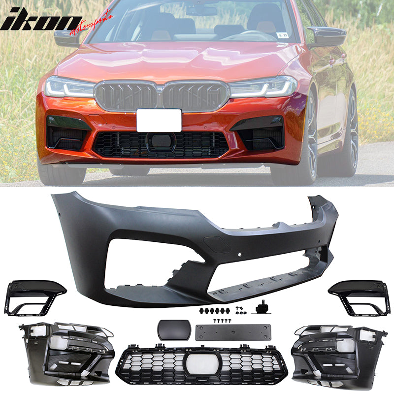 2021-2023 BMW G30 5 Series M5 Style Front Bumper Cover + Front Lip