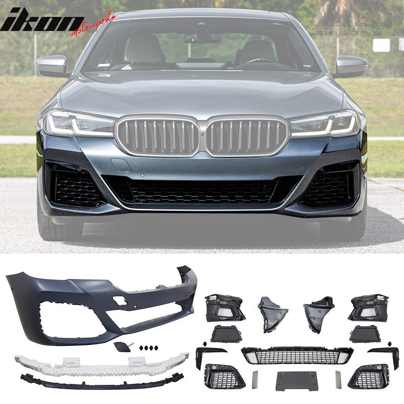 2021-2023 BMW G30 M550 Style MSport Front Rear Bumper Cover Side Skirt