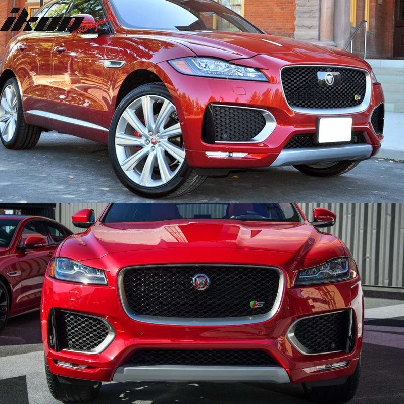 2017-2020 Jaguar F-Pace S Style PP Front Bumper Cover With Grille