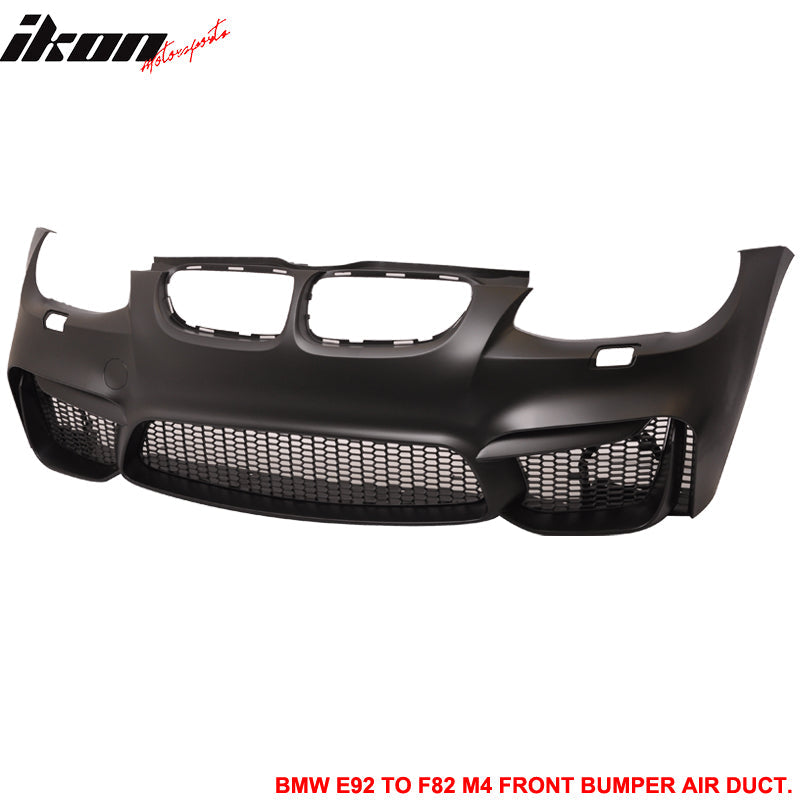 Fits 11-13 E92 LCI M4 Polypropylene Front Bumper Air Duct Mesh Grille
