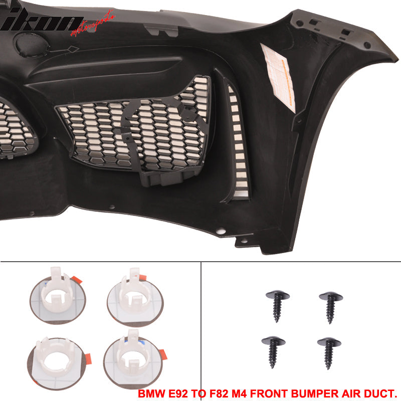 Fits 11-13 E92 E93 LCI M4 Conversion Front+Rear Bumper Polypropylene