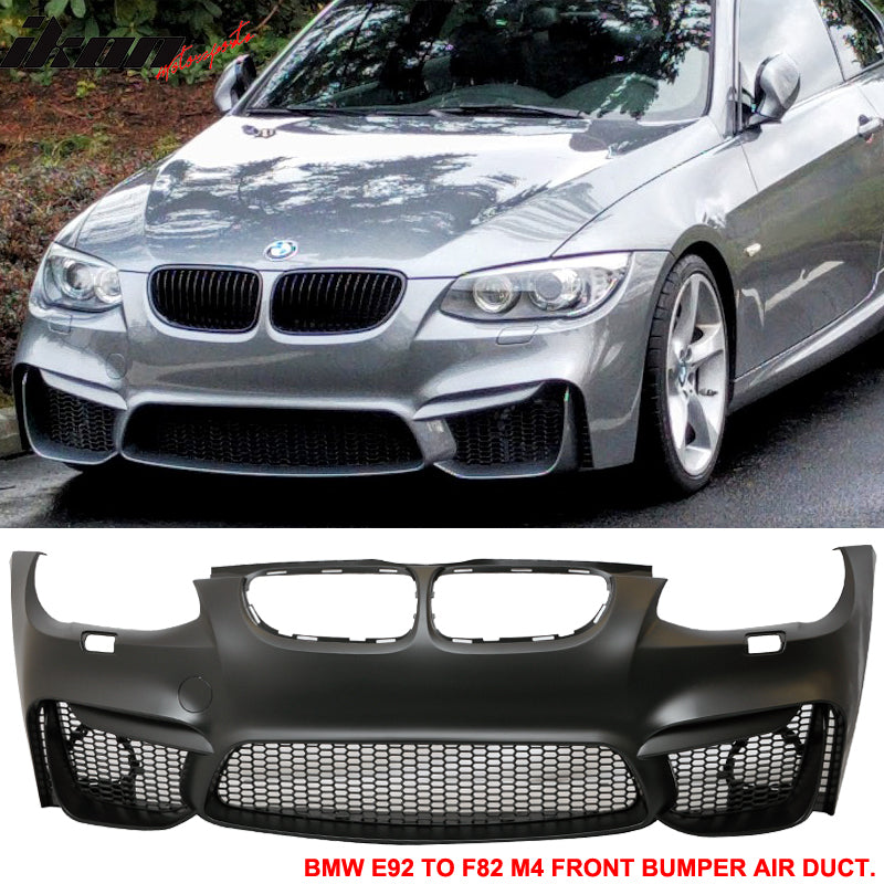 Fits 11-13 E92 E93 LCI M4 Conversion Front+Rear Bumper Polypropylene