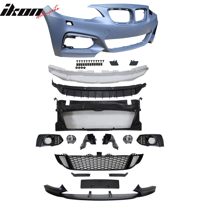 2014-2021 BMW F22 F23 MP Style Front Bumper Cover W/Fog Lights PP