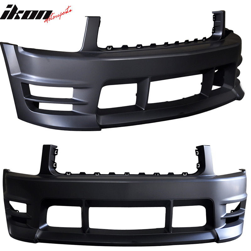 2005-2009 Ford Mustang V6 Racer Style Unpainted Front Bumper Cover PP
