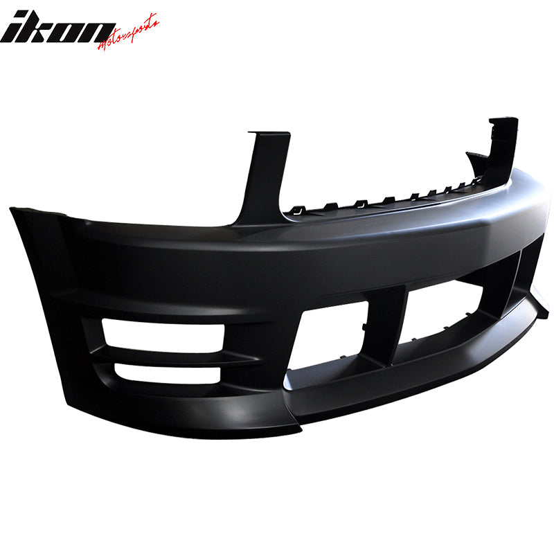 2005-2009 Ford Mustang V6 Racer Style Unpainted Front Bumper Cover PP
