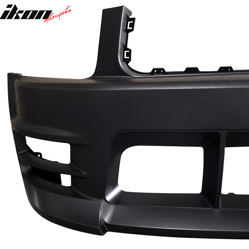 2005-2009 Ford Mustang V6 Racer Style Unpainted Front Bumper Cover PP