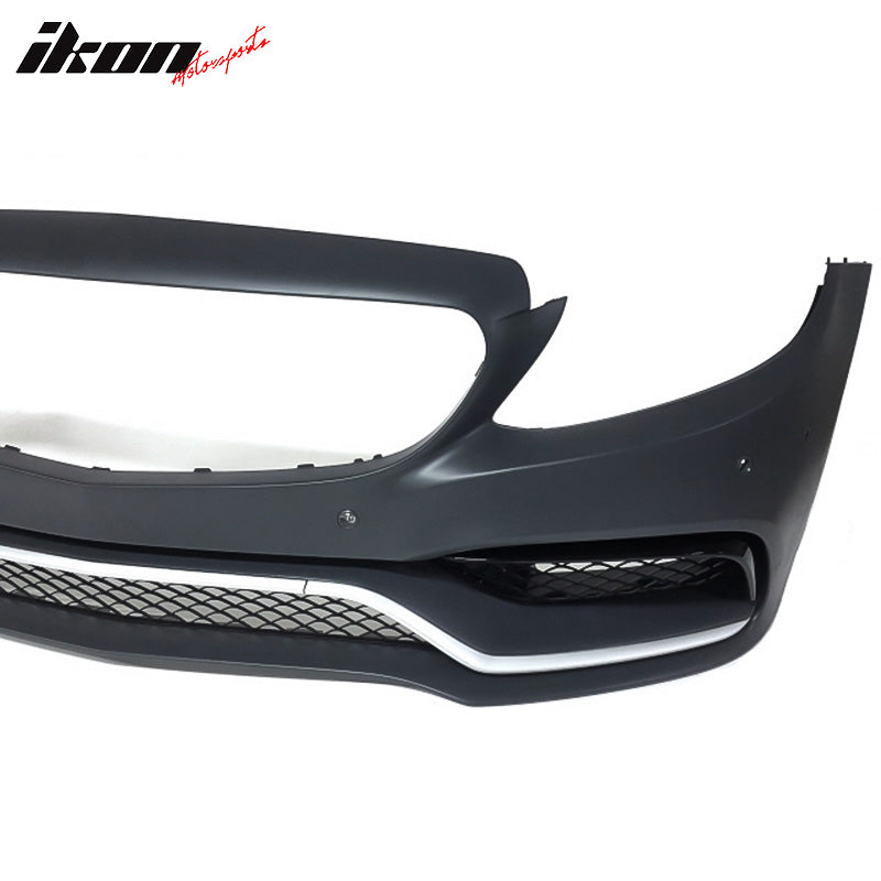 Fits 15-18 Benz W205 C-Class C63 PP Front Bumper Kit