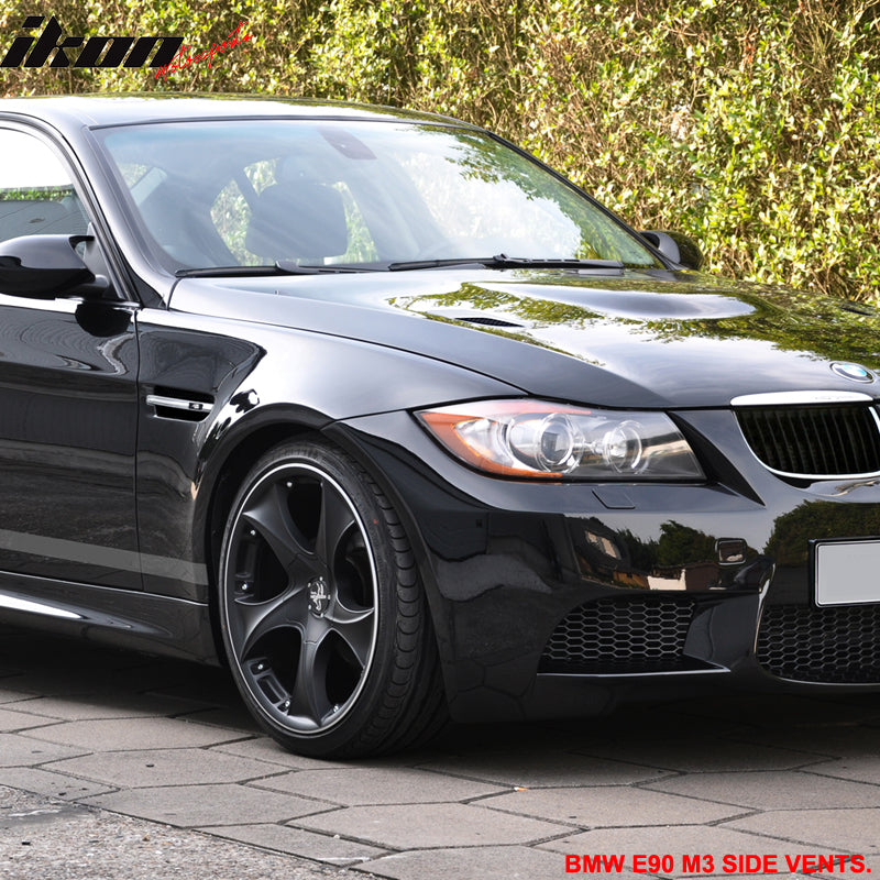 Fits 06-11 E90 Complete Front Fender Conversion Side Vent w/ Blinker