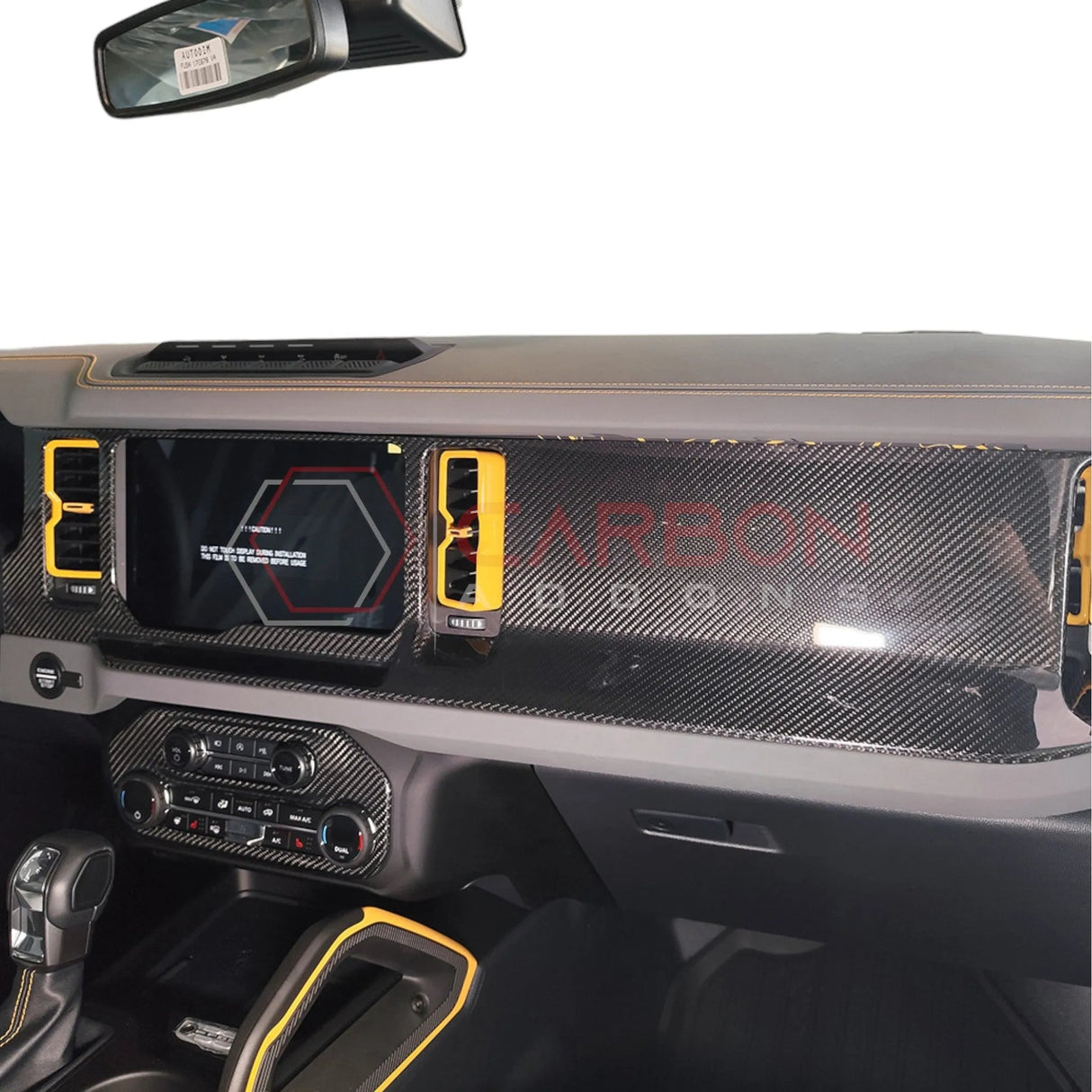 2021+ Bronco Real Carbon Fiber Dashboard Cover