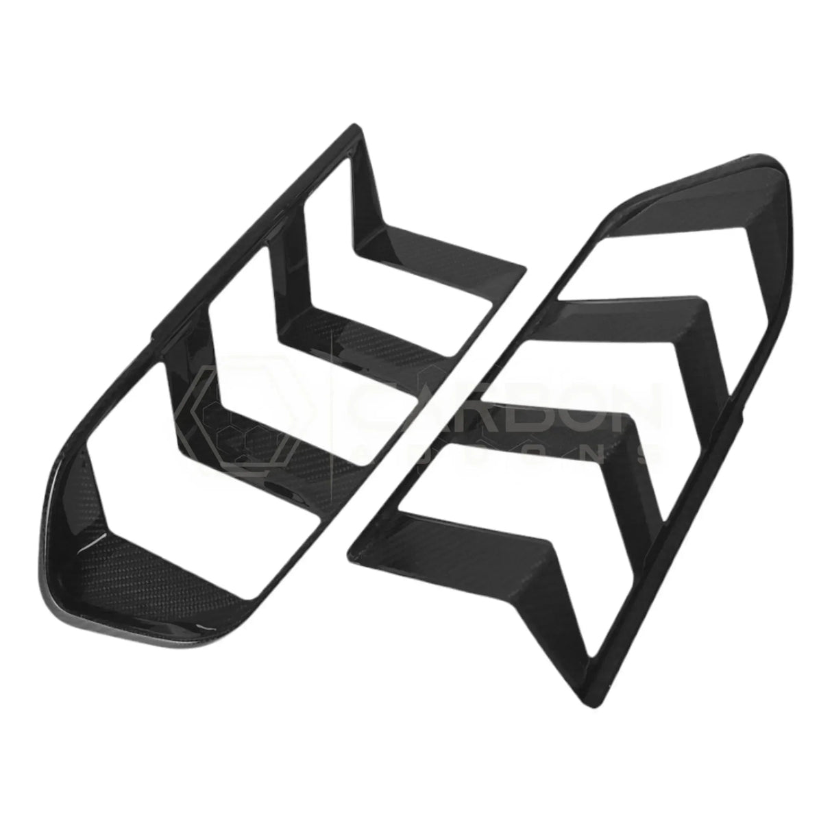 Real Carbon Fiber Taillight Trim Covers for 2024+ Ford Mustang