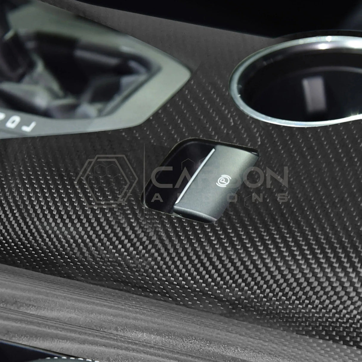 2024+ S650 Mustang Hard Carbon Fiber Center Console Trim Cover