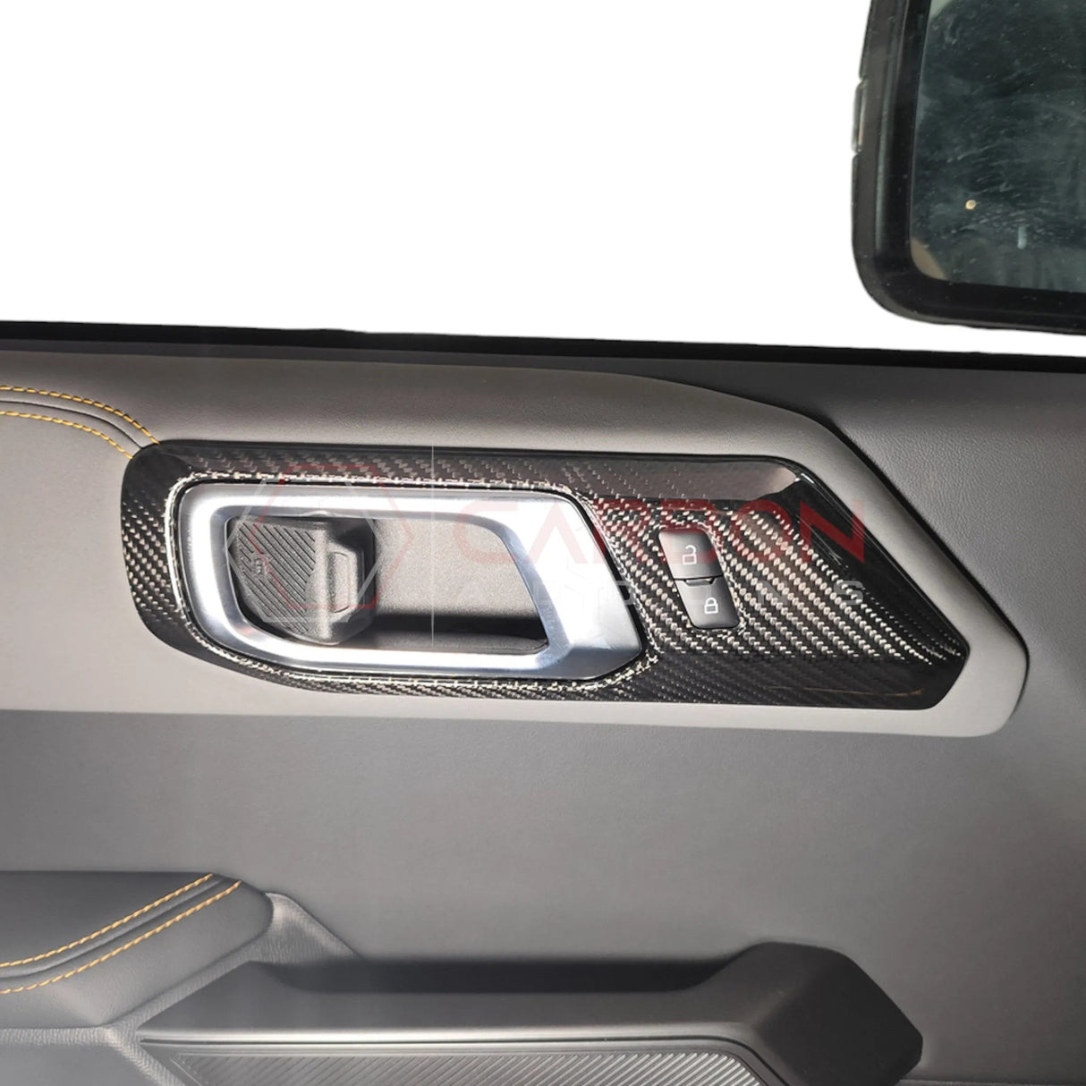 2021+ Bronco Real Carbon Fiber Interior Door Handle Trim Covers