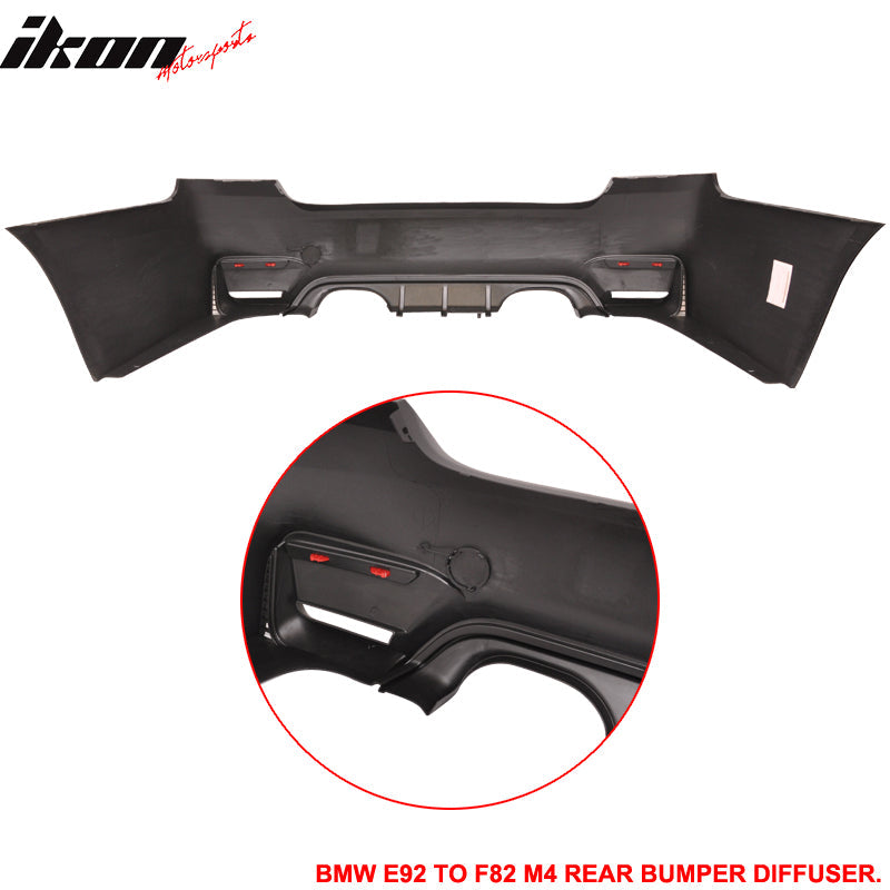 Fits 11-13 E92 E93 2Dr LCI M4 Conversion Front+Rear Bumper Kit PP