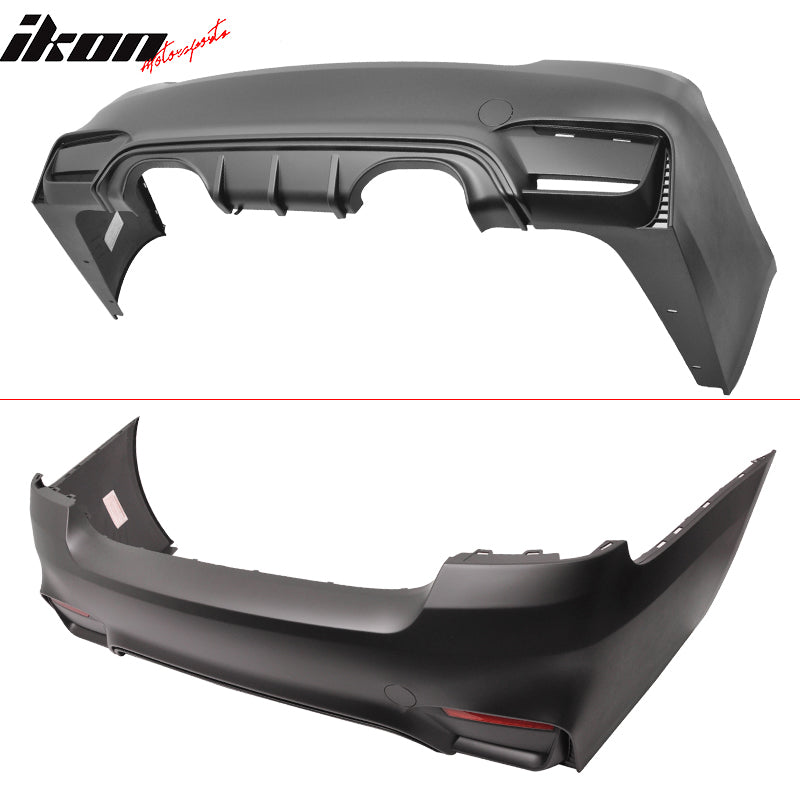 2007-2013 BMW E92 2Dr M4 Style Unpainted Rear Bumper Cover Conversion