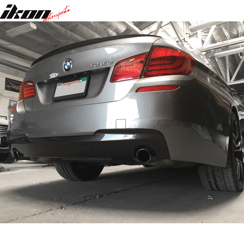 2011-2016 BMW 5 F10 MTech Style Twin Outlet Rear Bumper Conversion