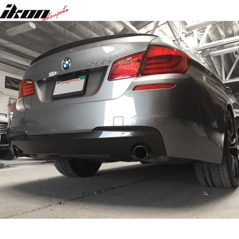 2011-2016 BMW 5 F10 MTech Style Twin Outlet Rear Bumper Conversion