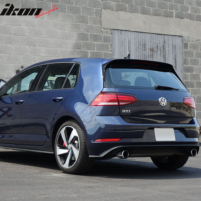 2017-2019 VW Golf MK7 7.5 Single Muffler Twin Outlet Rear Diffuser