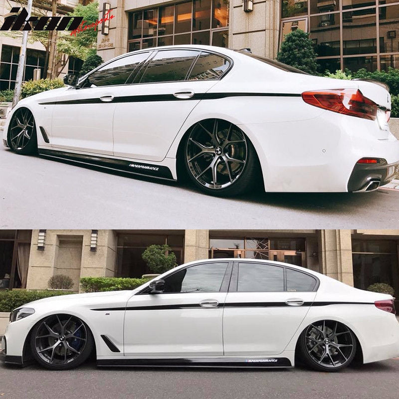 Fits 17-23 BMW G30 MT MP Side Skirt Extension With Sills 2PC