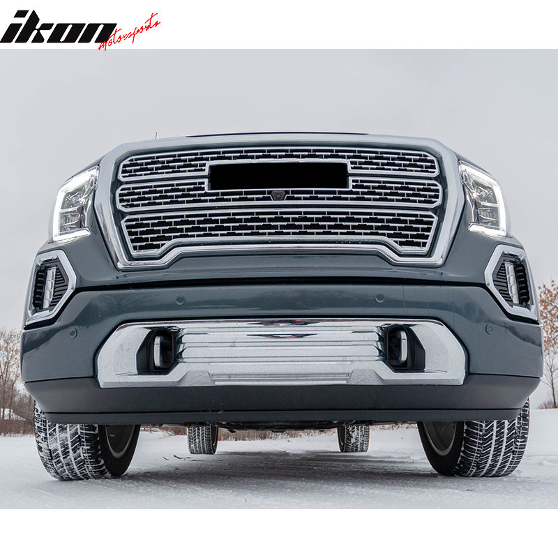 2019-2021 GMC Sierra 1500 Front Skid Plate Protection Chrome