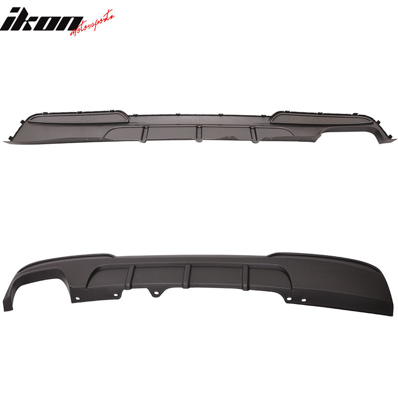 2011-2016 BMW F10 MP Style Rear Bumper Lip Diffuser Single Outlet PP