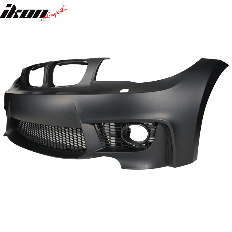2007-2013 BMW 1 Series E82 1M Style Black Front Bumper Conversion PP